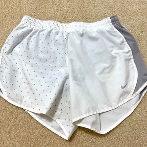 Limited edition white star Nike girls shorts
